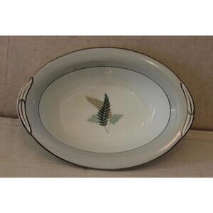 Vintage Noritake Fernwood Oval Serving Bowl
